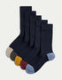 Marks & Spencer "5pk Cool & Fresh™ Cotton Rich Light Cushioned Socks"